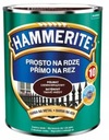 Hammerite rovný na hrdze, tmavohnedý polomatný, 2,5L