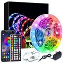 RGB LED pásik 10m 5050 12V APLIKÁCIA NA DIAĽKU - 30LED/m Veľmi silné lepidlo