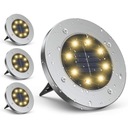 SOLAR LAMPA 8 LED SMD NA VLOŽENIE DO ZEMY, SADA 4 KS #H1