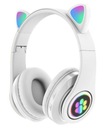 BEZDRÔTOVÉ SLÚCHADLÁ BLUETOOTH DO UŠÍ LED RÁDIO CAT EARS