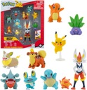 POKEMON Sada 10 figúrok Pikachu Charmander 10 BAL