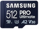 512 GB pamäťová karta Samsung PRO+ Ultimate micro SD čítanie200 zápis130