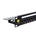 Patch panel 19'' 24-portová kat. 5e UTP pevná polica