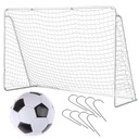 VEĽKÁ FUTBALOVÁ BRANKA SO SIEŤOU PRE DETI 300 x 205 x 120 cm + LOPTA veľkosť 5