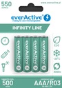 EVERACTIVE R03/AAA NI-MH BATÉRIE 550 MAH