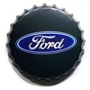 Plechová čiapka s logom Ford na stenu, veľká, 40 cm