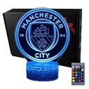 3D LED USB nočná lampa + diaľkové ovládanie Manchester City