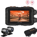 WIFI Motocyklový DVR Dash Cam Dual Lens GPS