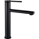 Rea Oval Black Basin Faucet Tall