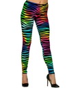 DÁMSKE ZEBRA LEGÍNY RAINBOW DISCO 80. roky S/M