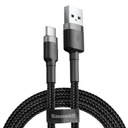 Odolný nylonový kábel Baseus Cafule USB/USB-C QC3.0 2A 3M