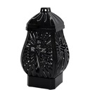 Očarujúca sviečka 3D Cross Small Black Modern na cintorín 29 cm LG22