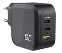 Green Cell GaN 65W 2x USB-C 1xUSB-A