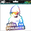 Nálepka na okno ROSE ON BOARD HOLOGRAM