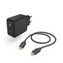 USB-C QUALCOMM POW.DELIVERY 18 W 3 A + USB-C KÁBEL