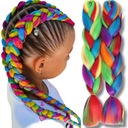 SYNTETICKÉ VLASY OMBRE BRIDGES ROVNÉ FAREBNÉ DREADS Braid K7