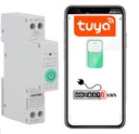 TUYA 40A DIN WiFi kontrolér relé, 1P MEASURING