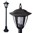 Solárna záhradná lampa LANTERN HIGH 90cm Čierna