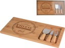 SET Bamboo CHEESE servírovacia doska + 3 nože