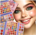 Maľby očných tieňov pre dievčatá Make Up Set 68 očných tieňov