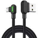 MCDODO RÝCHLOUHLOVÝ KÁBEL 90° LED MICRO USB 1,8m