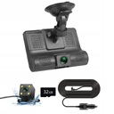 3 fotoaparáty Lens 4.0 In Car DVR HD Dash Cam Dash