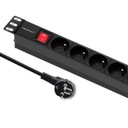 Qoltec Power strip pre RACK skrinku 1U 16A PDU