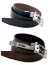 Pánsky obojstranný kožený opasok U.S. Leather Belt POLO ASSN. r.32 ABPE7024 32