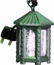 Kovová lampa, biela, šesťhranná - 3cm vysoká