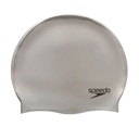 Speedo Plain Flat Silicone Cap sivá 8-7099 OS