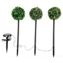 SET SOLÁRNYCH LAMP 3 LED BOXWOOD GULIČKY