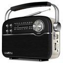 SVEN SRP-500 BLACK FM AM SW rádio retro prenosná vintage batéria