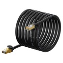 Rýchly sieťový kábel Speed ​​​​Seven RJ45 Cat 7 10Gbps 10m čierny