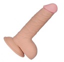 DILDO PENIS S PRÍSAVKOU 18 CM CYBERSKIN