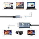 KÁBLOVÝ ADAPTÉR USB-C 3.1 USB C TO HDMI 4K MHL WIREWAY WW410213 1,8 m