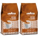 2 LAVAZZA CREMA E AROMA INTENZITA KÁVOVÝCH ZRNKOV 8/10 ARABICA ROBUSTA!