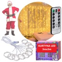 Svetelný záves 300 LED Garland Lampy 3x3 m USB SuperLED káble + diaľkové ovládanie