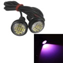 Pink Violet 2ks LED Eagle Eye Light 12V Auto Fo