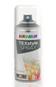 Farba na látky 150ml ČIERNY SPREJ na oblečenie, tričká