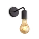 NÁSTENNÁ LAMPA - RETRO - ČIERNA - E27 - OBÝVAČKA - SPÁL