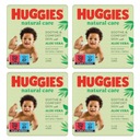 4x vlhčené obrúsky HUGGIES Natural Care 168 ks