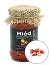 MED S JAHODAMI - 360g NATURAL, Z POĽSKA