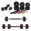 Sada nastaviteľných činiek 20kg 2x10kg činka Strong Grip Set