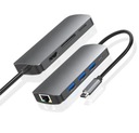 Hub 8v1 USB-C HDMI 4K SD dokovacia stanica pre Macbook Pro/Air