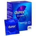 DUREX CLASSIC Classic kondómy 24 ks zvlhčené a nasadené