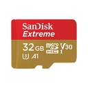 PAMÄŤOVÁ KARTA SANDISK EXTREME MICROSDHC 32GB 100/60 MB/S V30 A1 S ADAPTÉROM