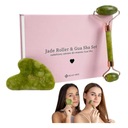 GUA SHA SET JADE ROLLER NA TVÁR + GUA SHA TANIER ZELENÝ