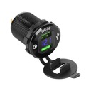 PY-CHR0004 12V/24V Rýchla USB nabíjačka do auta s meračom napätia