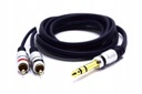 AUDIO kábel Stereo jack 6.3 - 2x RCA 7.5m (1253a