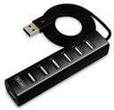 HUB 7x USB2.0 BLACK Y-2160